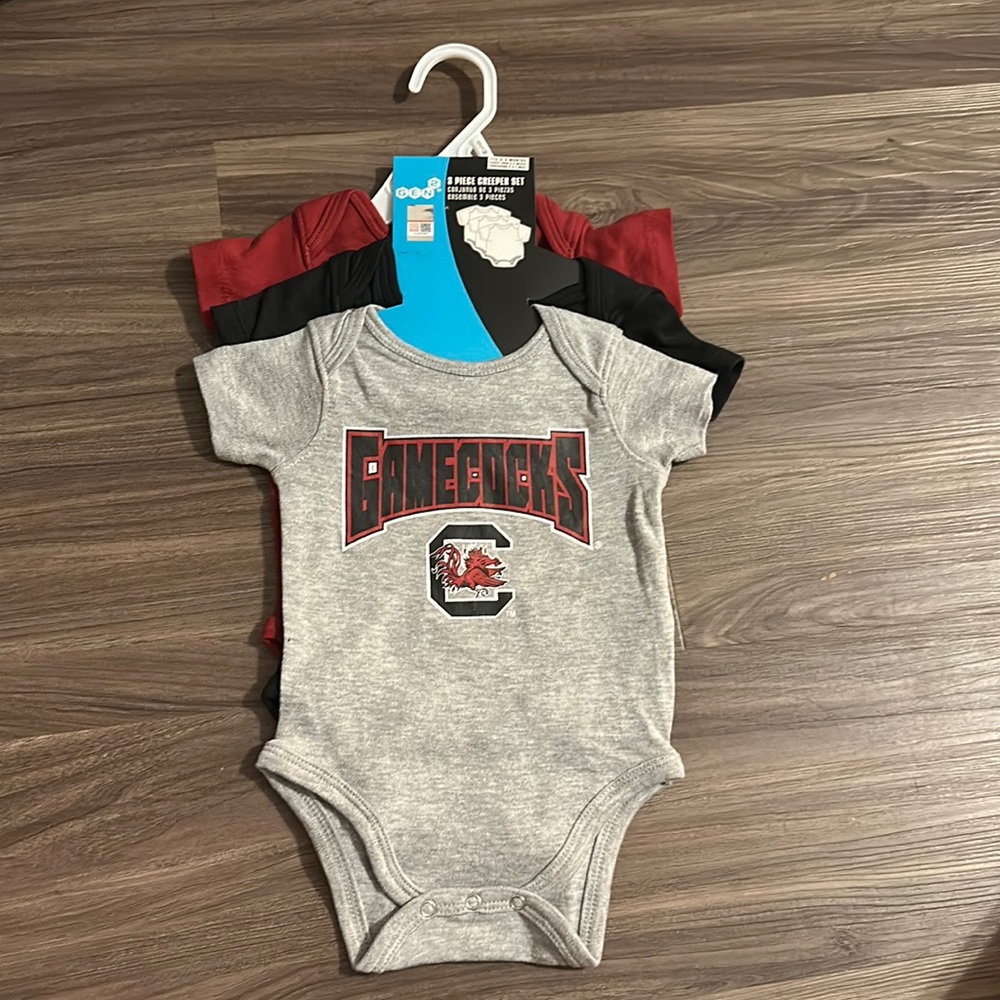 Gamecock onesies BRAND NEW